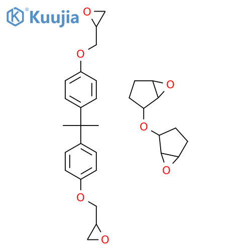 2,2'-[propane-2,2-diylbis(benzene-4,1-diyloxymethanediyl)]dioxirane - 2,2'-oxybis-6-oxabicyclo[3.1.0]hexane (1:1) structure