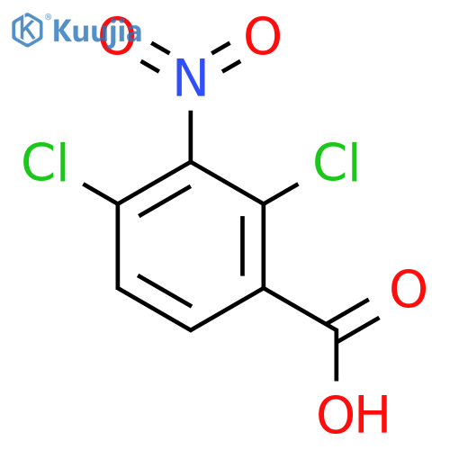 2,4-dichloro-3-nitro-benzoic acid structure
