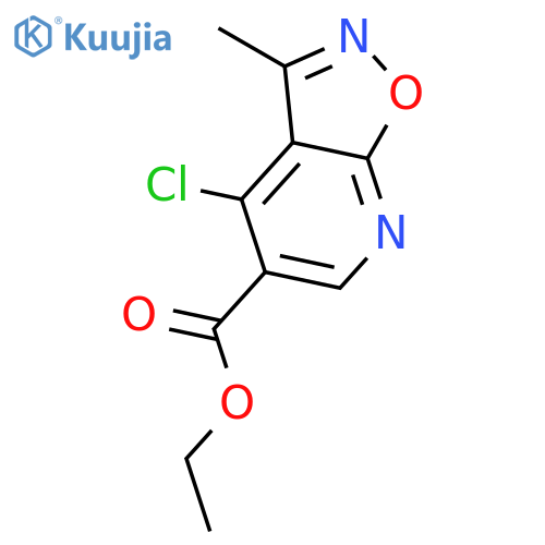 Ethyl 4-chloro-3-methylisoxazolo[5,4-b]pyridine-5-carboxylate structure