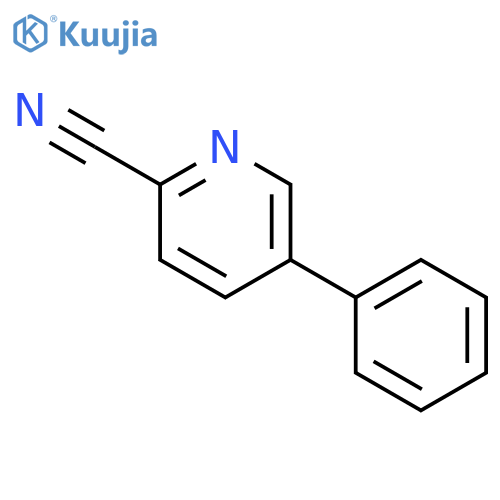 5-phenylpyridine-2-carbonitrile structure