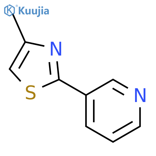 3-(4-methyl-1,3-thiazol-2-yl)pyridine structure