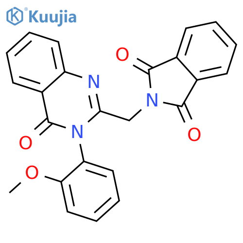 <br>2-((3-(2-methoxyphenyl)-4-oxo-3,4-dihydroquinazolin-2-yl)methyl)isoindoline -1,3-dione structure
