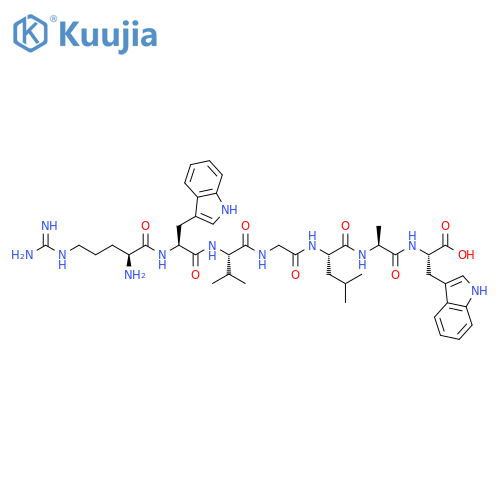 L-Tryptophan, L-arginyl-L-tryptophyl-L-valylglycyl-L-leucyl-L-alanyl- structure