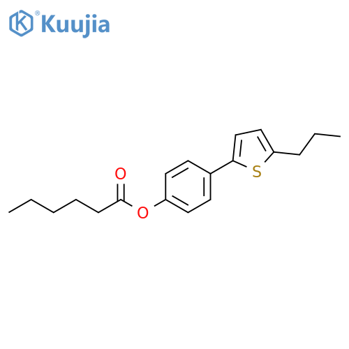 Hexanoic acid, 4-(5-propyl-2-thienyl)phenyl ester structure