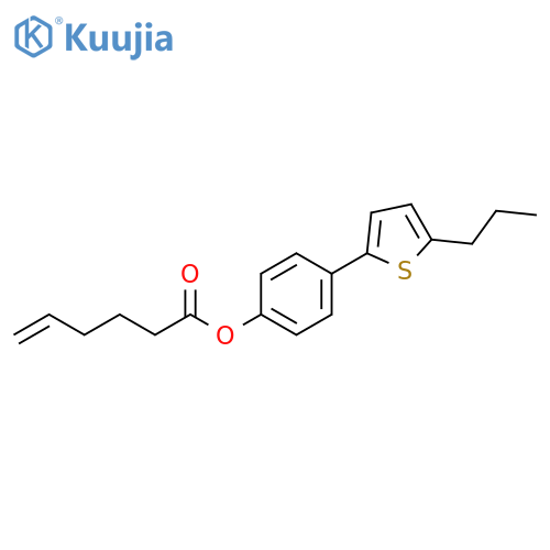 5-Hexenoic acid, 4-(5-propyl-2-thienyl)phenyl ester structure
