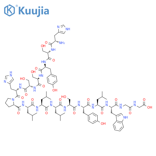 Glycine,L-histidyl-L-seryl-L-tyrosyl-L-seryl-L-seryl-L-histidyl-L-prolyl-L-leucyl-L-leucyl-L-leucyl-L-seryl-L-tyrosyl-L-leucyl-L-tryptophylglycyl- structure