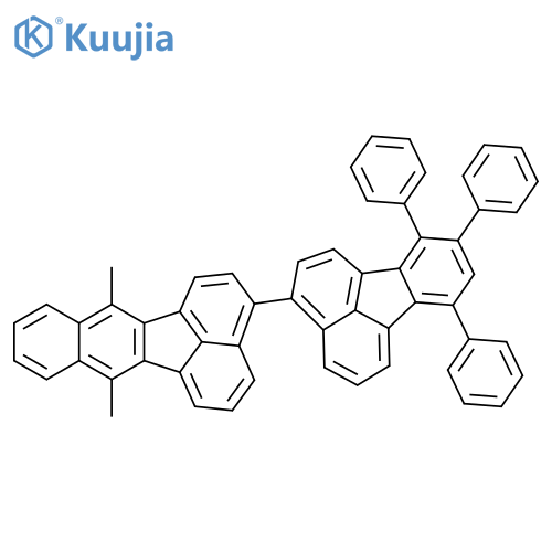 Benzo[k]fluoranthene, 7,12-dimethyl-3-(7,9,10-triphenyl-3-fluoranthenyl)- structure