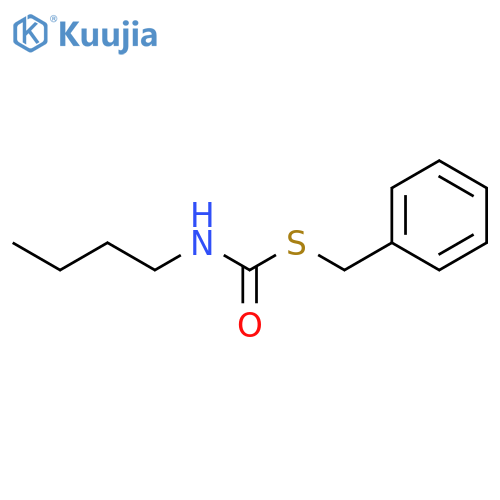 Carbamothioic acid, butyl-, S-(phenylmethyl) ester structure