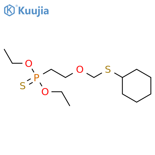 Methyl, (cyclohexylthio)(diethoxyphosphinothioyl)ethoxy- structure