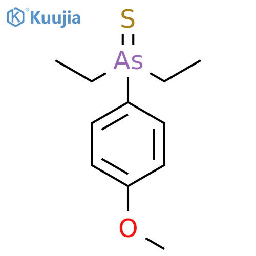 Arsine sulfide, diethyl(4-methoxyphenyl)- structure