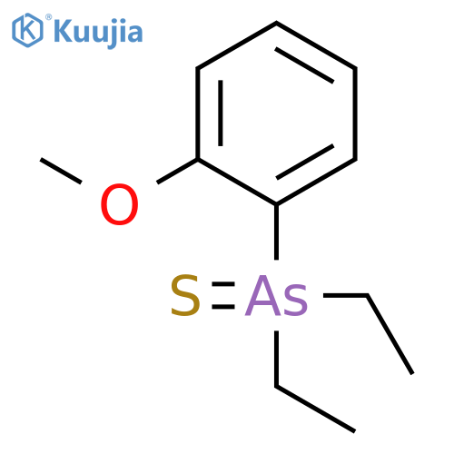 Arsine sulfide, diethyl(2-methoxyphenyl)- structure