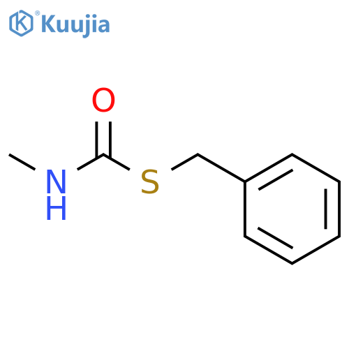 Carbamothioic acid, methyl-, S-(phenylmethyl) ester structure