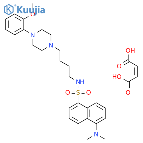 1-Naphthalenesulfonamide,5-(dimethylamino)-N-[4-[4-(2-methoxyphenyl)-1-piperazinyl]butyl]-,(2Z)-2-butenedioate (1:1) structure