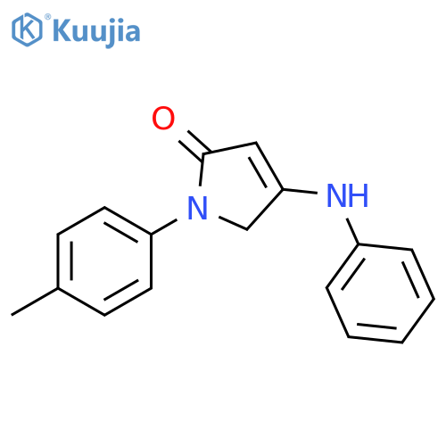 4-Phenylamino-1-p-tolyl-1,5-dihydro-pyrrol-2-one structure