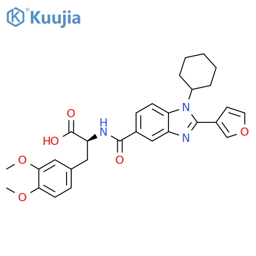 L-Tyrosine,N-[[1-cyclohexyl-2-(3-furanyl)-1H-benzimidazol-5-yl]carbonyl]-3-methoxy-O-methyl- structure