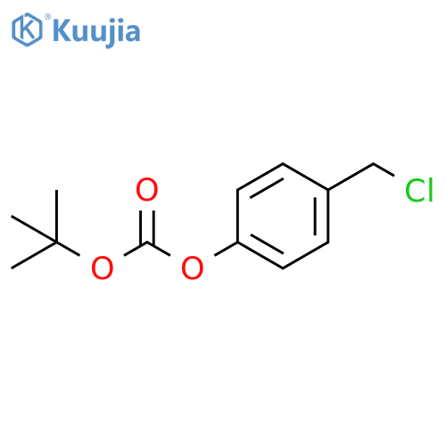 Carbonic acid, 4-(chloromethyl)phenyl 1,1-dimethylethyl ester structure