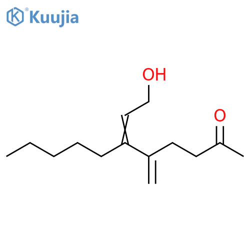 2-Undecanone, 6-(2-hydroxyethylidene)-5-methylene- structure