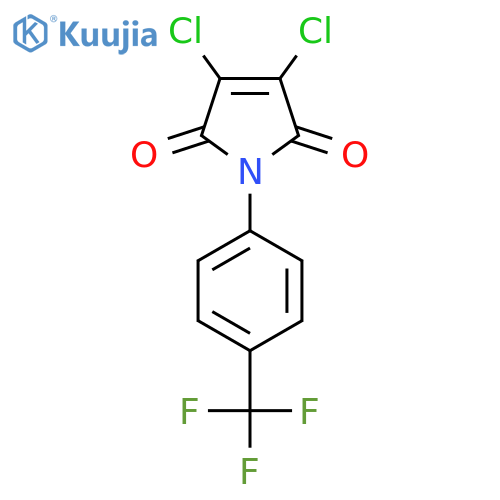 3,4-Dichloro-1-[4-(trifluoromethyl)phenyl]pyrrole-2,5-dione structure