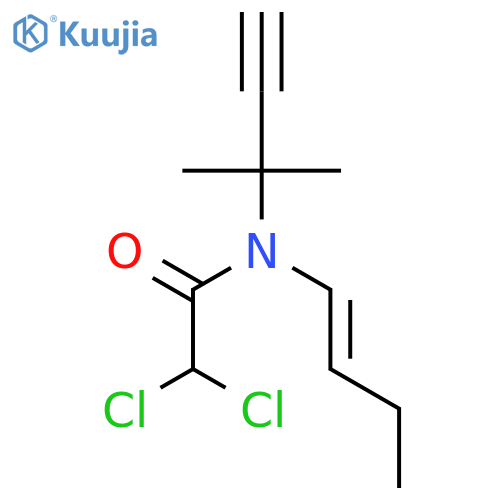 Acetamide, N-1-butenyl-2,2-dichloro-N-(1,1-dimethyl-2-propynyl)- structure