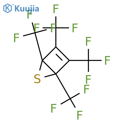 1,2,3,4-Tetrakis(trifluoromethyl)-5-thiabicyclo[2.1.0]pent-2-ene structure