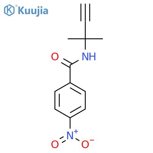 N-(2-methylbut-3-yn-2-yl)-4-nitrobenzamide structure