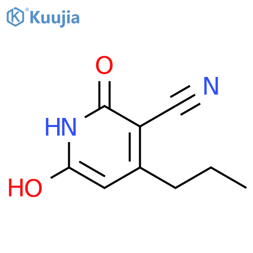2,6-dihydroxy-4-propylnicotinonitrile structure