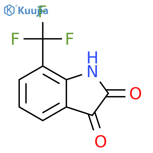 7-(trifluoromethyl)-2,3-dihydro-1H-indole-2,3-dione structure