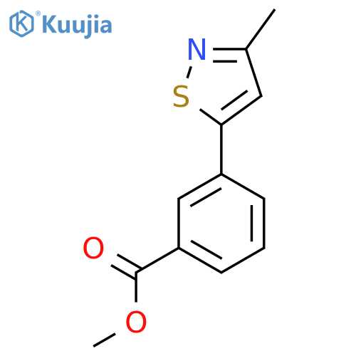 3-(3-Methyl-isothiazol-5-yl)-benzoic acid methyl ester structure