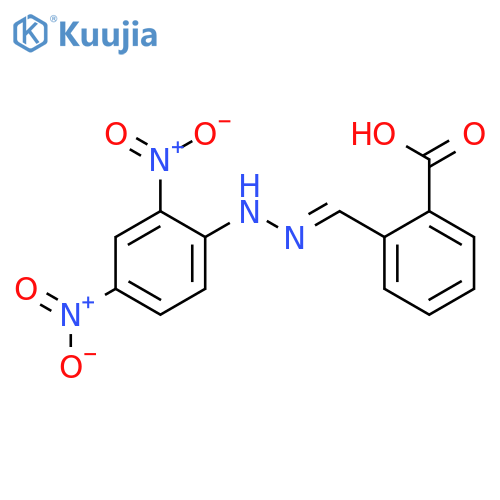 BENZOIC ACID, 2-[[(2,4-DINITROPHENYL)HYDRAZONO]METHYL]- structure