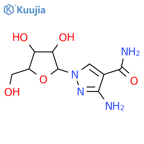 1H-Pyrazole-4-carboxamide,3-amino-1-b-D-ribofuranosyl- structure