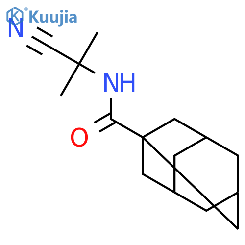 Tricyclo[3.3.1.13,7]decane-1-carboxamide, N-(1-cyano-1-methylethyl)- structure