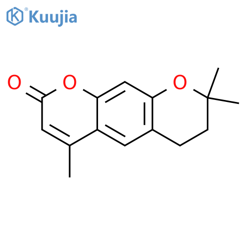 2H,6H-BENZO[1,2-B:5,4-B']DIPYRAN-2-ONE, 7,8-DIHYDRO-4,8,8-TRIMETHYL- structure