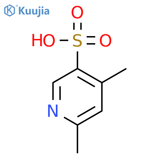 4,6-Dimethylpyridine-3-sulfonic acid structure