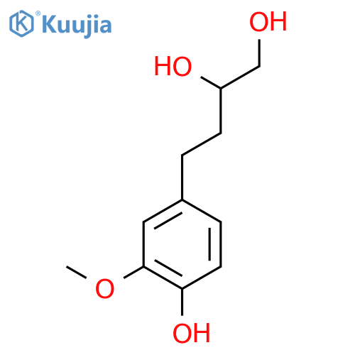 1,2-Butanediol, 4-(4-hydroxy-3-methoxyphenyl)- structure
