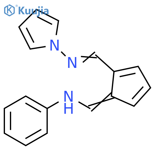 1H-Pyrrol-1-amine,N-[[5-[(phenylamino)methylene]-1,3-cyclopentadien-1-yl]methylene]- structure