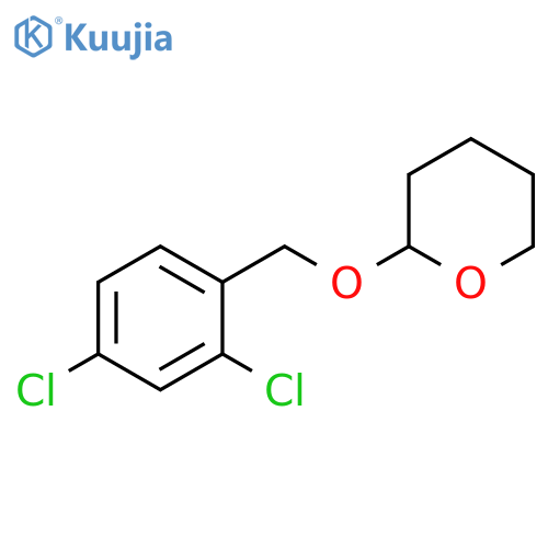 2H-Pyran, 2-[(2,4-dichlorophenyl)methoxy]tetrahydro- structure