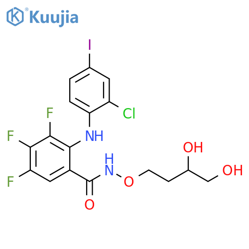 Benzamide,2-[(2-chloro-4-iodophenyl)amino]-N-(3,4-dihydroxybutoxy)-3,4,5-trifluoro- structure