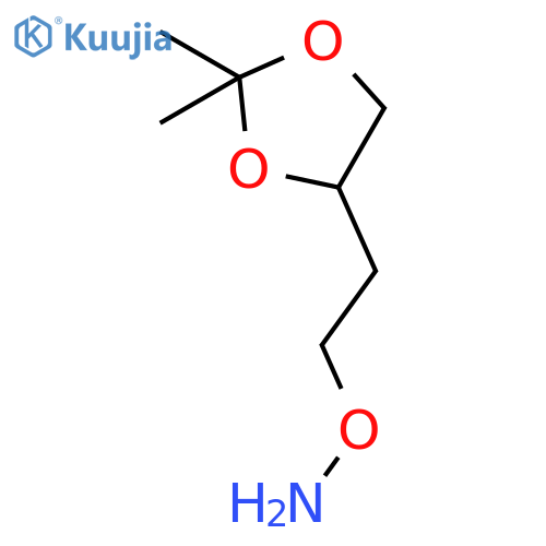 O-2-(2,2-dimethyl-1,3-dioxolan-4-yl)ethylhydroxylamine structure