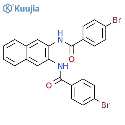 4-bromo-N-3-(4-bromobenzamido)naphthalen-2-ylbenzamide structure