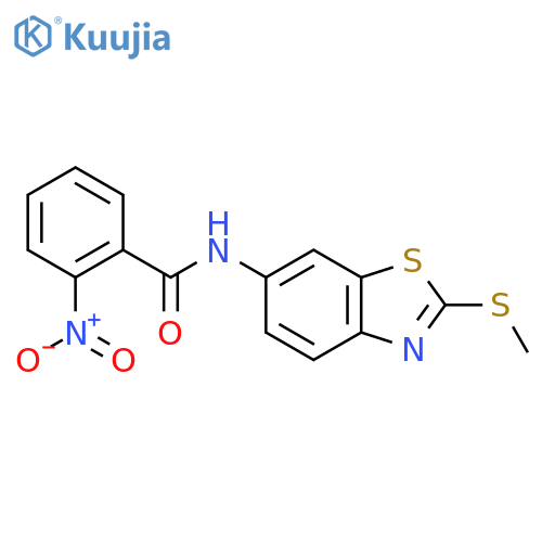 N-2-(methylsulfanyl)-1,3-benzothiazol-6-yl-2-nitrobenzamide structure