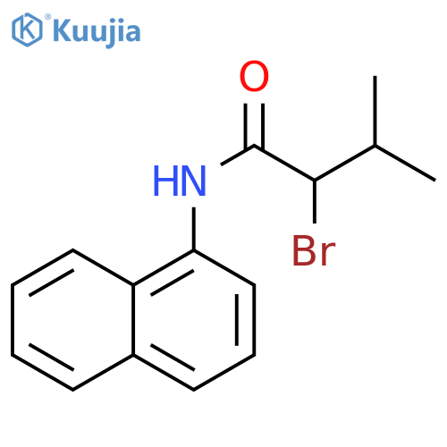2-bromo-3-methyl-N-(naphthalen-1-yl)butanamide structure