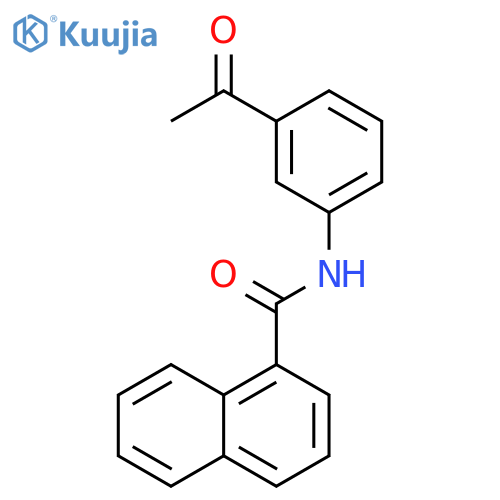 N-(3-acetylphenyl)naphthalene-1-carboxamide structure