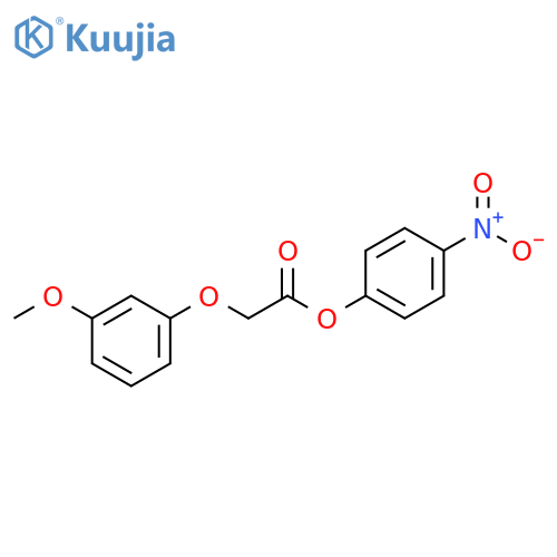 4-nitrophenyl 2-(3-methoxyphenoxy)acetate structure