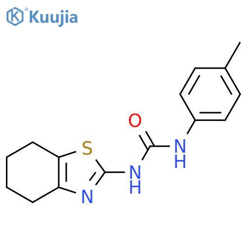 1-(4-methylphenyl)-3-(4,5,6,7-tetrahydro-1,3-benzothiazol-2-yl)urea structure