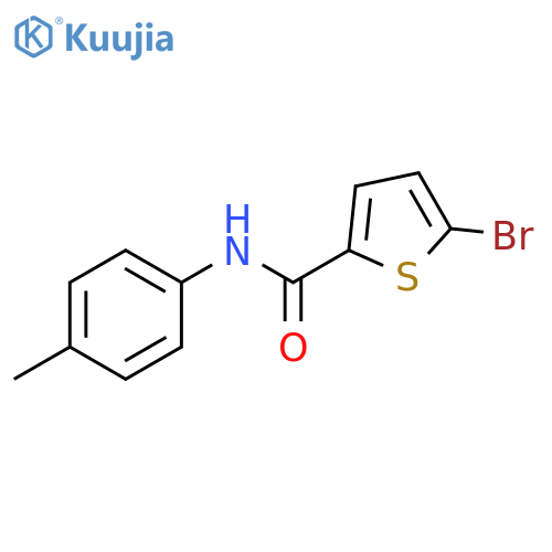 5-bromo-N-(4-methylphenyl)thiophene-2-carboxamide structure