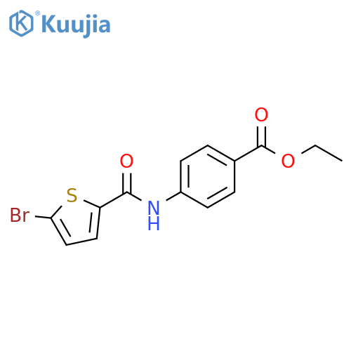 ethyl 4-(5-bromothiophene-2-amido)benzoate structure