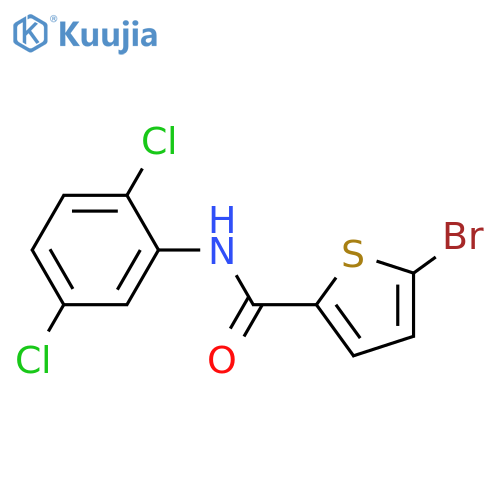 5-bromo-N-(2,5-dichlorophenyl)thiophene-2-carboxamide structure
