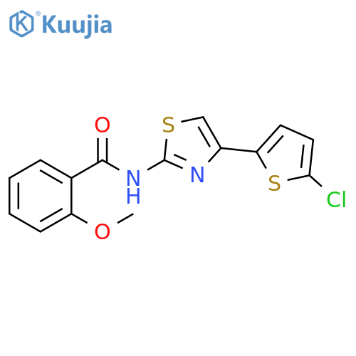 N-4-(5-chlorothiophen-2-yl)-1,3-thiazol-2-yl-2-methoxybenzamide structure
