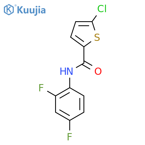5-chloro-N-(2,4-difluorophenyl)thiophene-2-carboxamide structure