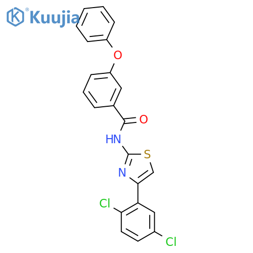 N-4-(2,5-dichlorophenyl)-1,3-thiazol-2-yl-3-phenoxybenzamide structure